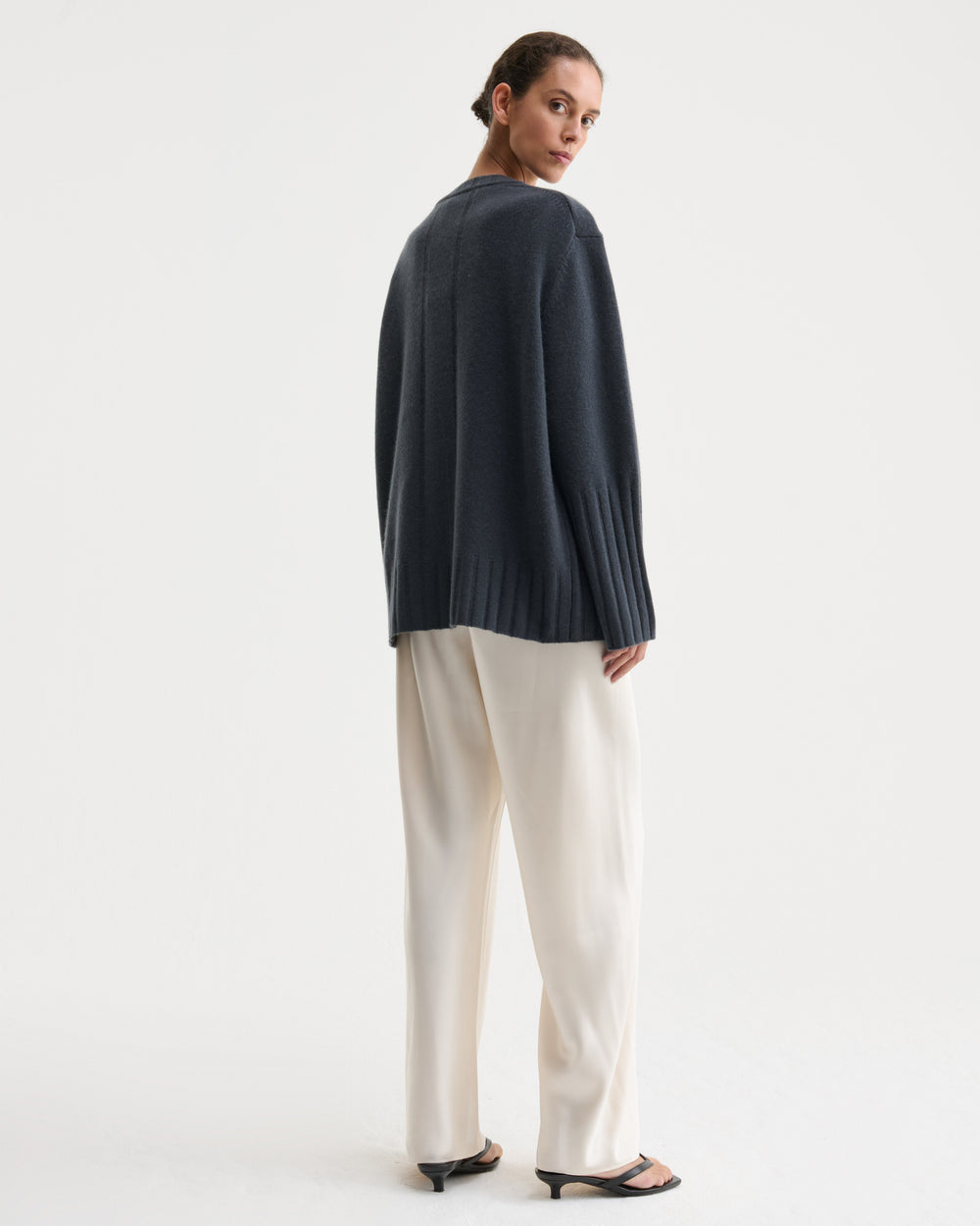 Nonchi Cashmere Havn Sweater, Dusk Grey, image 5 of 11
