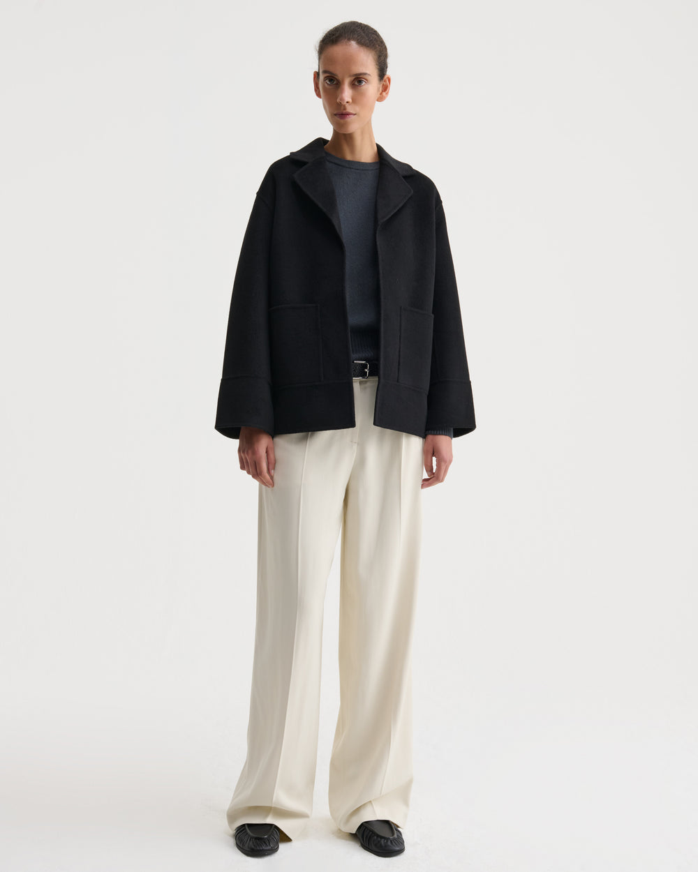 Nonchi Cashmere Viki Short Coat :: Black