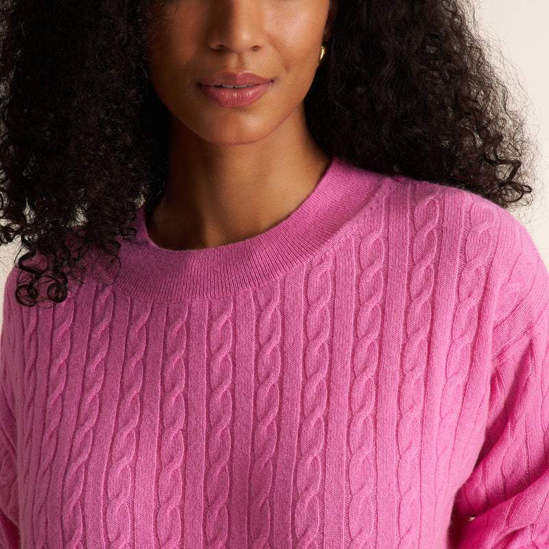Giselle "Something's Gotta Give" Cable Sweater