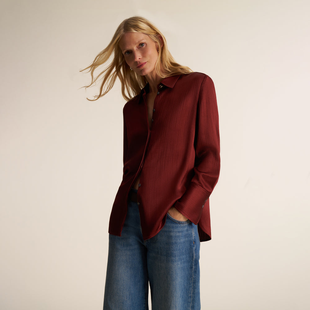Tatum Button-Down Shirt, Redwood, image 1 of 16