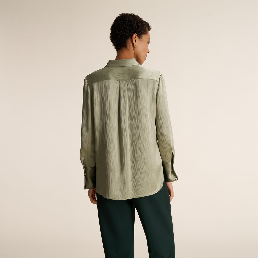 Tatum Button-Down Shirt, Light Sage, image 2 of 8