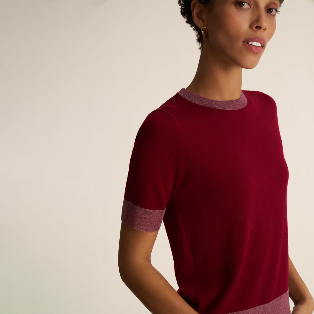 Becca Tee, Deep Berry, image 4 of 7