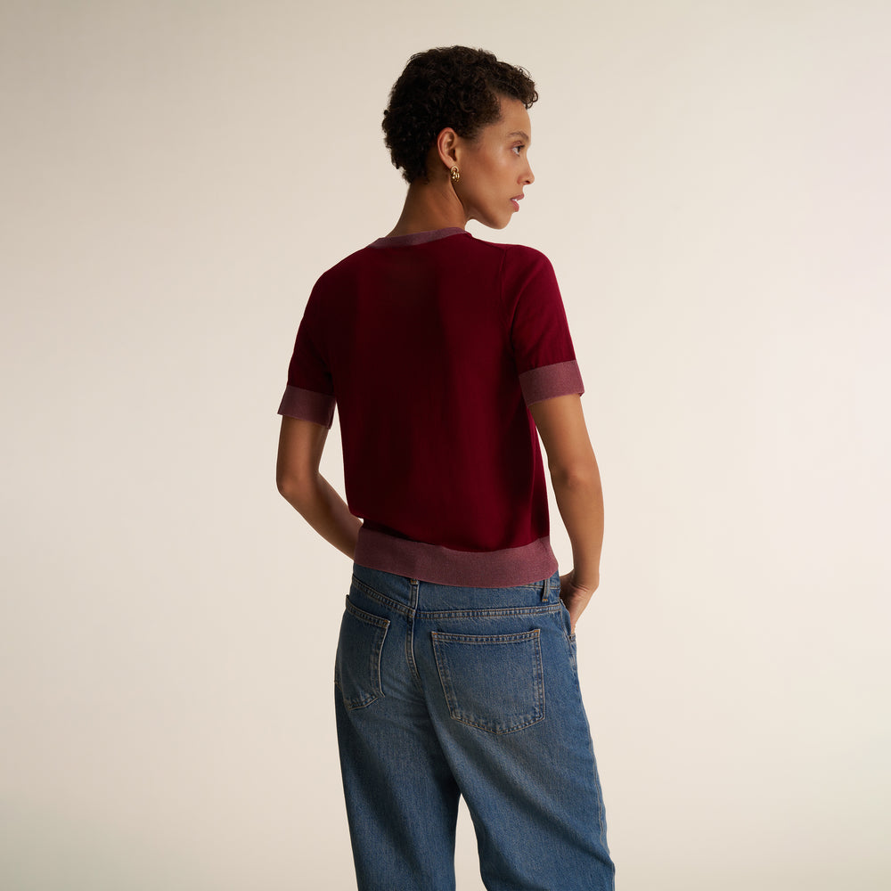 Becca Tee, Deep Berry, image 3 of 7
