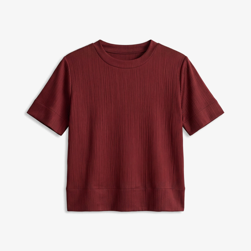 Annika Fancy Tee, Redwood, image 8 of 8
