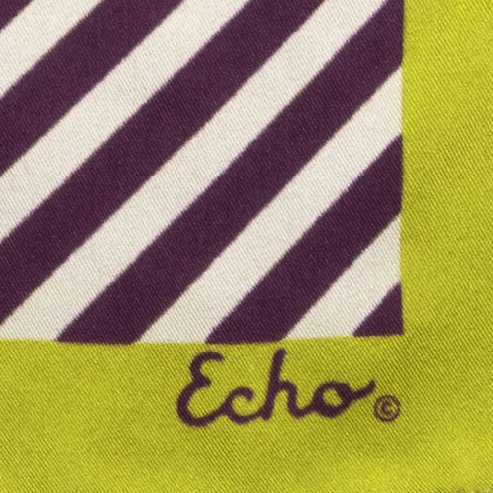 Echo Stripes Silk 21" Bandana