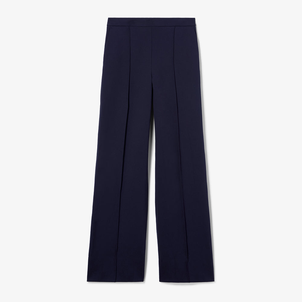 Navy blue pants on a light gray background
