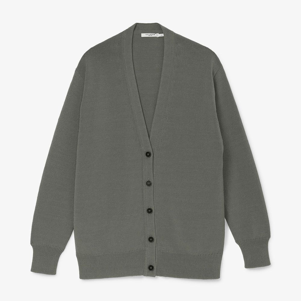 packshot image of the cookie cardigan in fossil