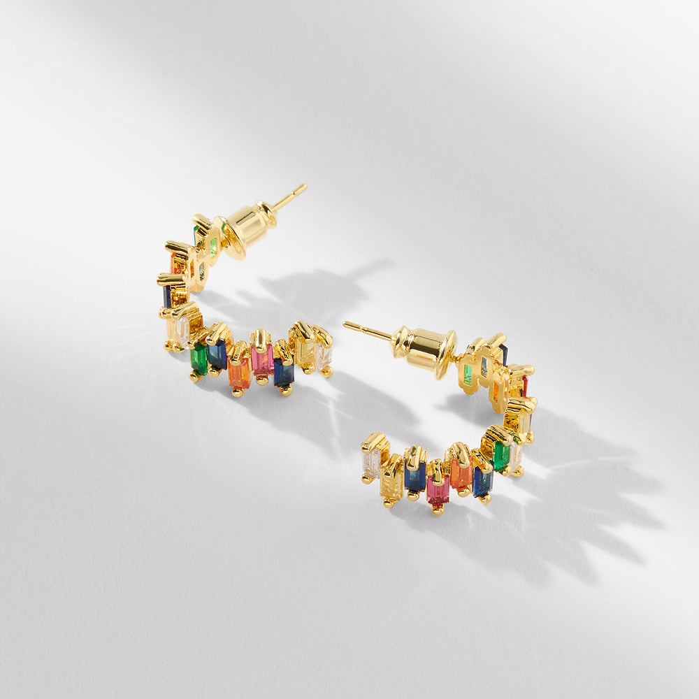packshot image of the tia earrings in multi
