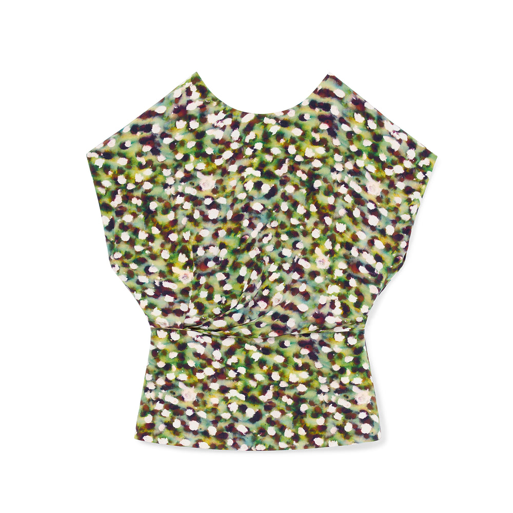 packshot image of the nejvi top in spotlight print