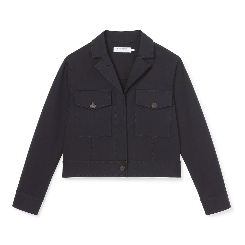 packshot image of the rhoda jacket in ink