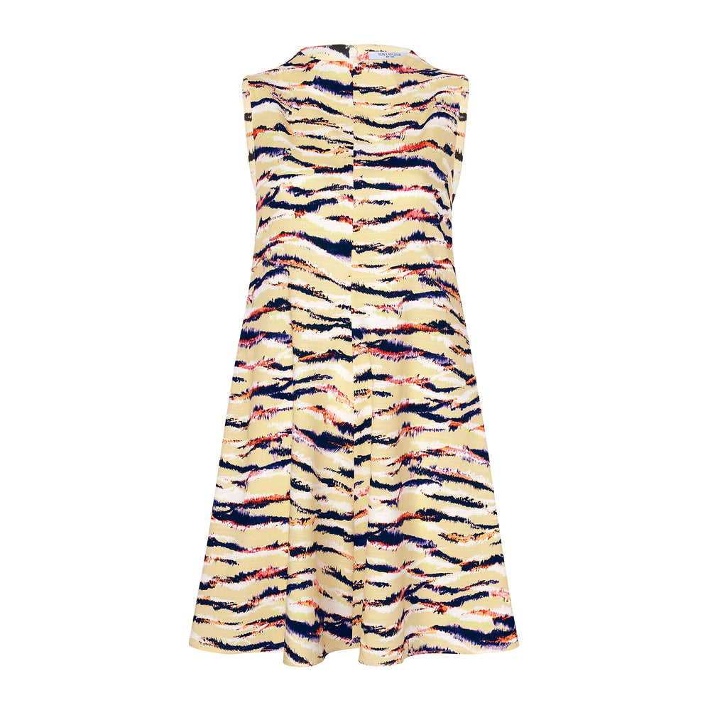 packshot image of the malala dress in savannah print