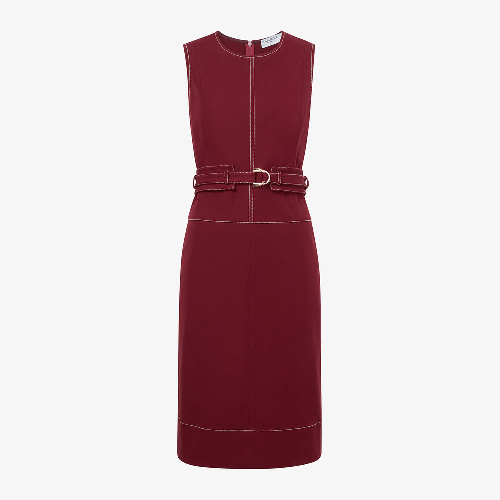 packshot image of the maude dress in berry jam