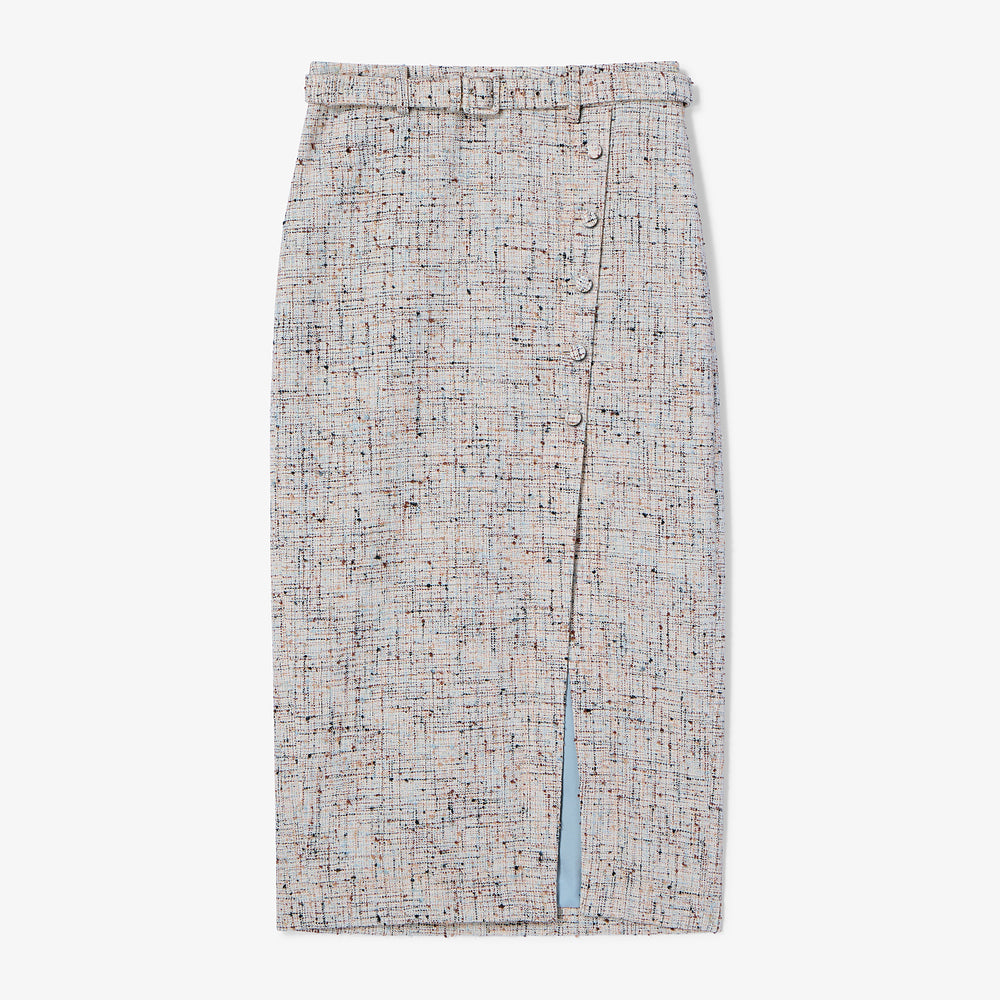 Patterned skirt on a white background