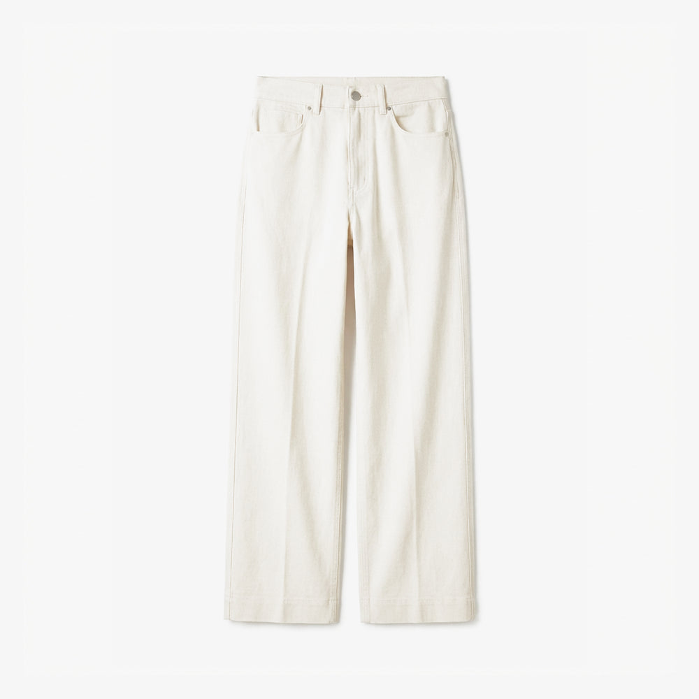 White pants on a white background