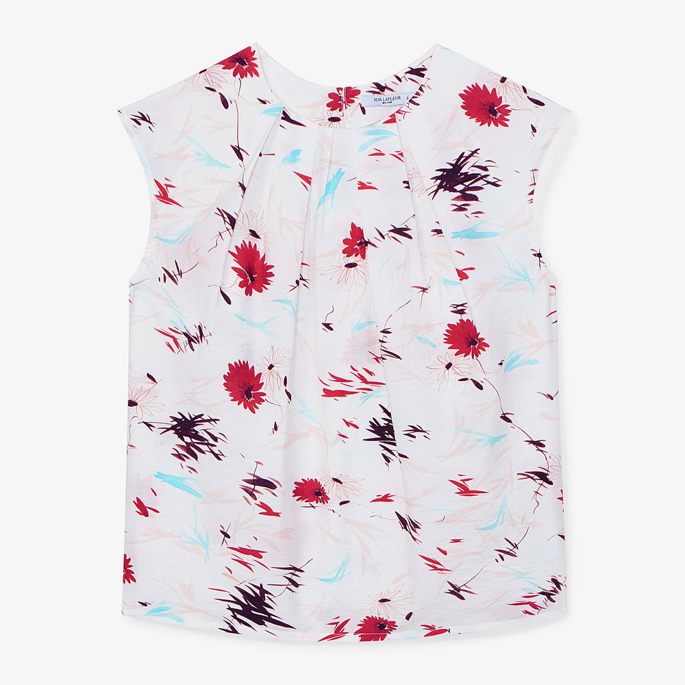 Packshot image of the Nika Top in Brushed Floral