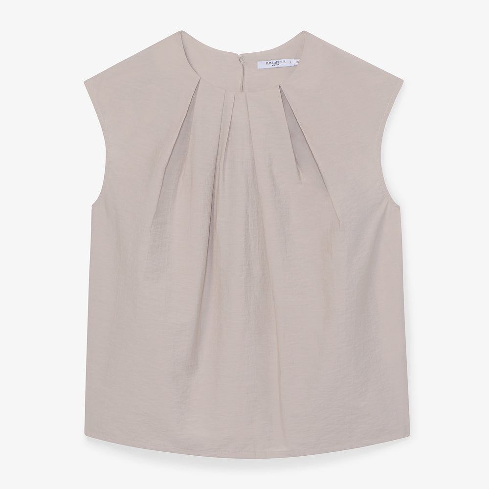 Packshot image of the Nika Top in Quartz Voile