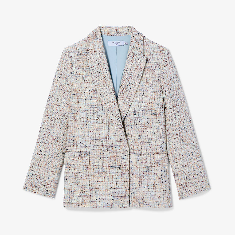 Textured blazer on a white background