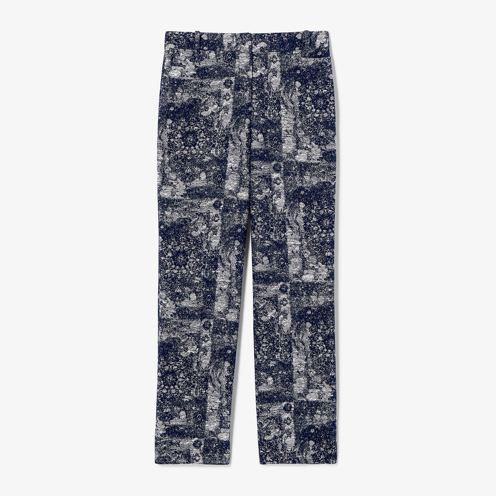 Patterned pants on a white background