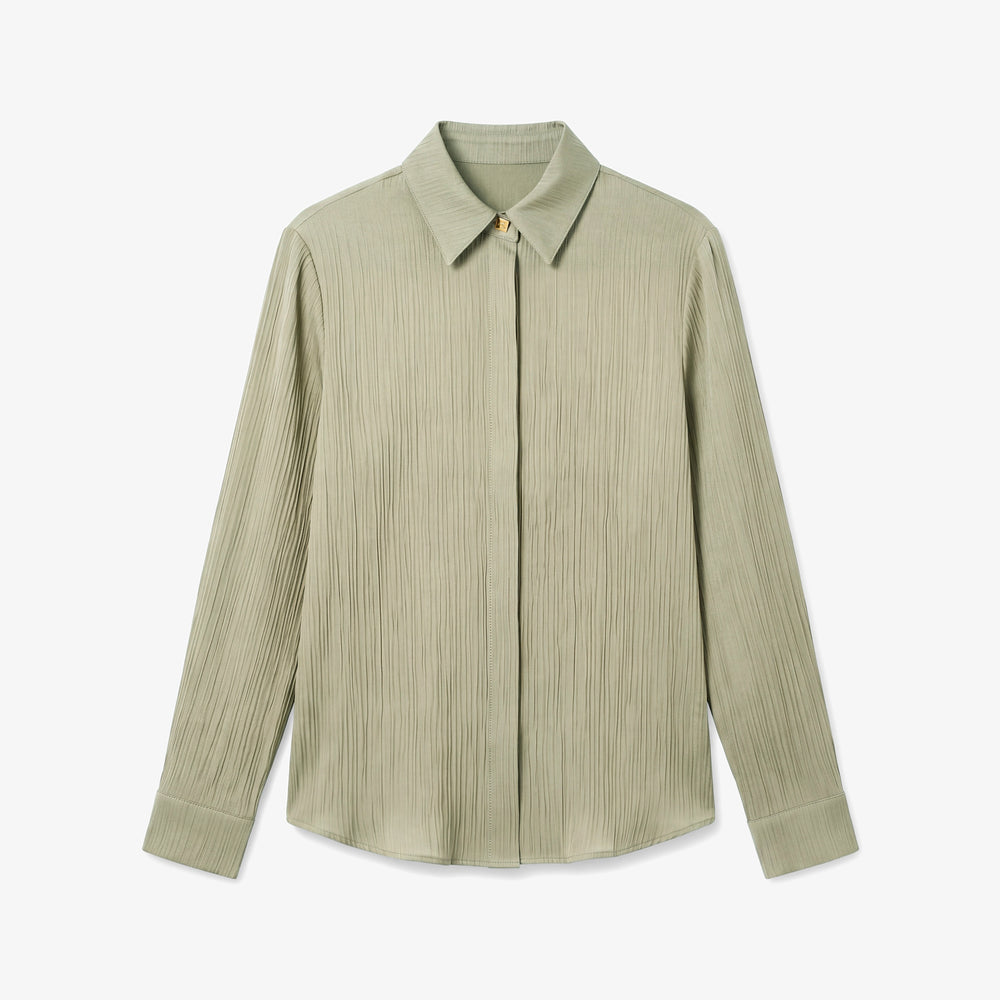 Tatum Button-Down Shirt, Light Sage, image 8 of 8