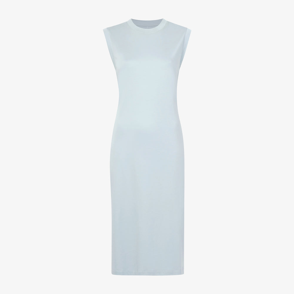 Packshot image of the Lou Dress - Pima Cotton in Sky Blue