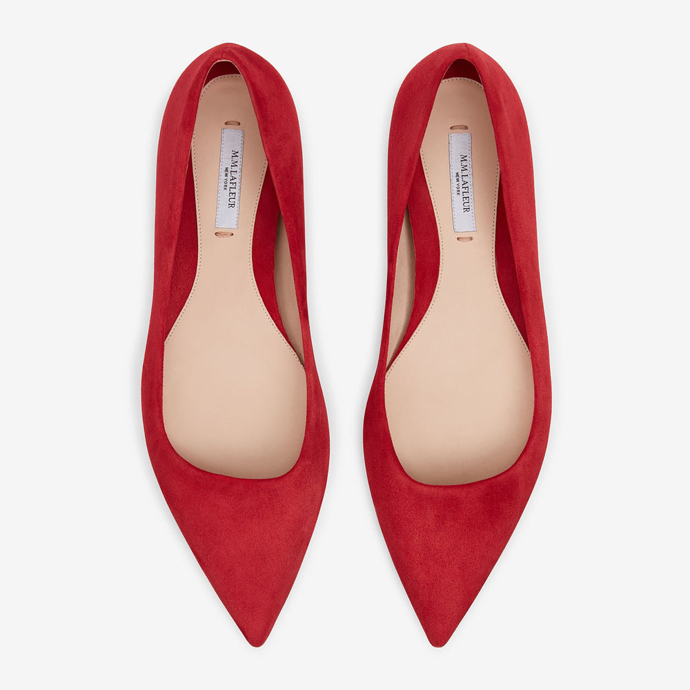 packshot of rowan flat suede cherry