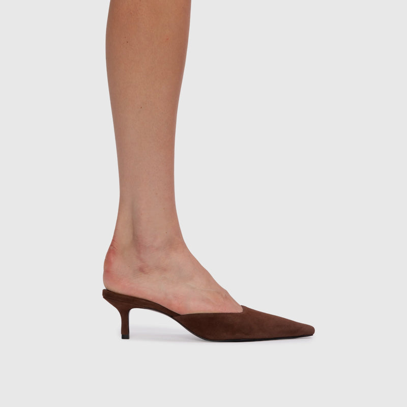Black Suede Studio Riley 50 Mule