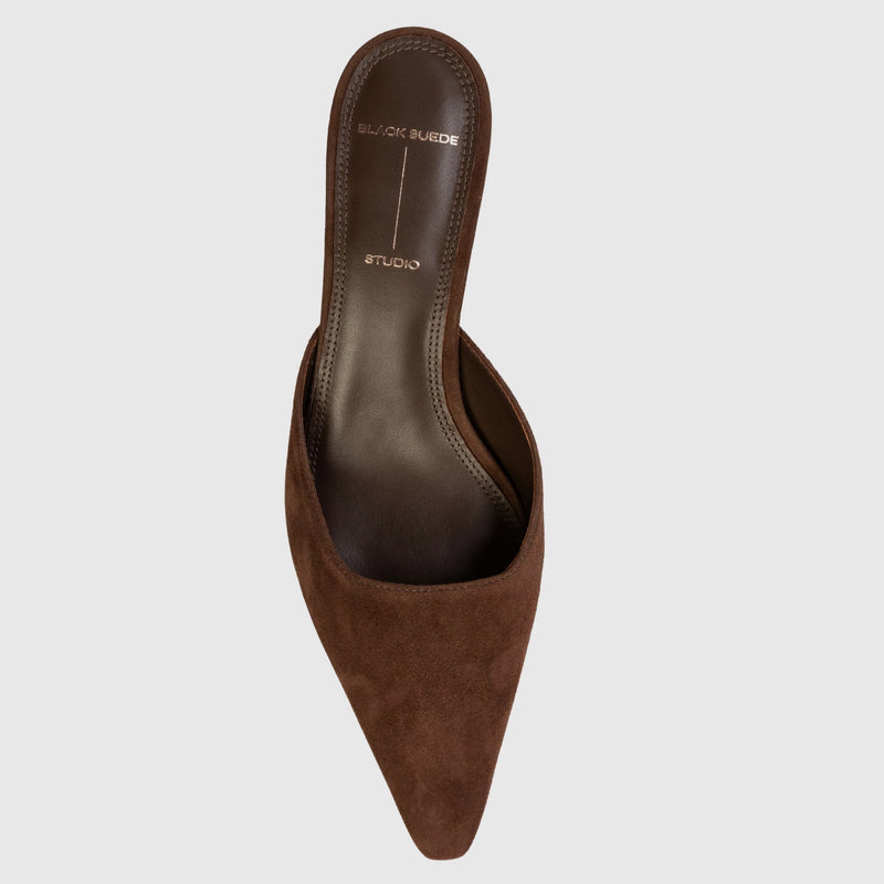 Black Suede Studio Riley 50 Mule