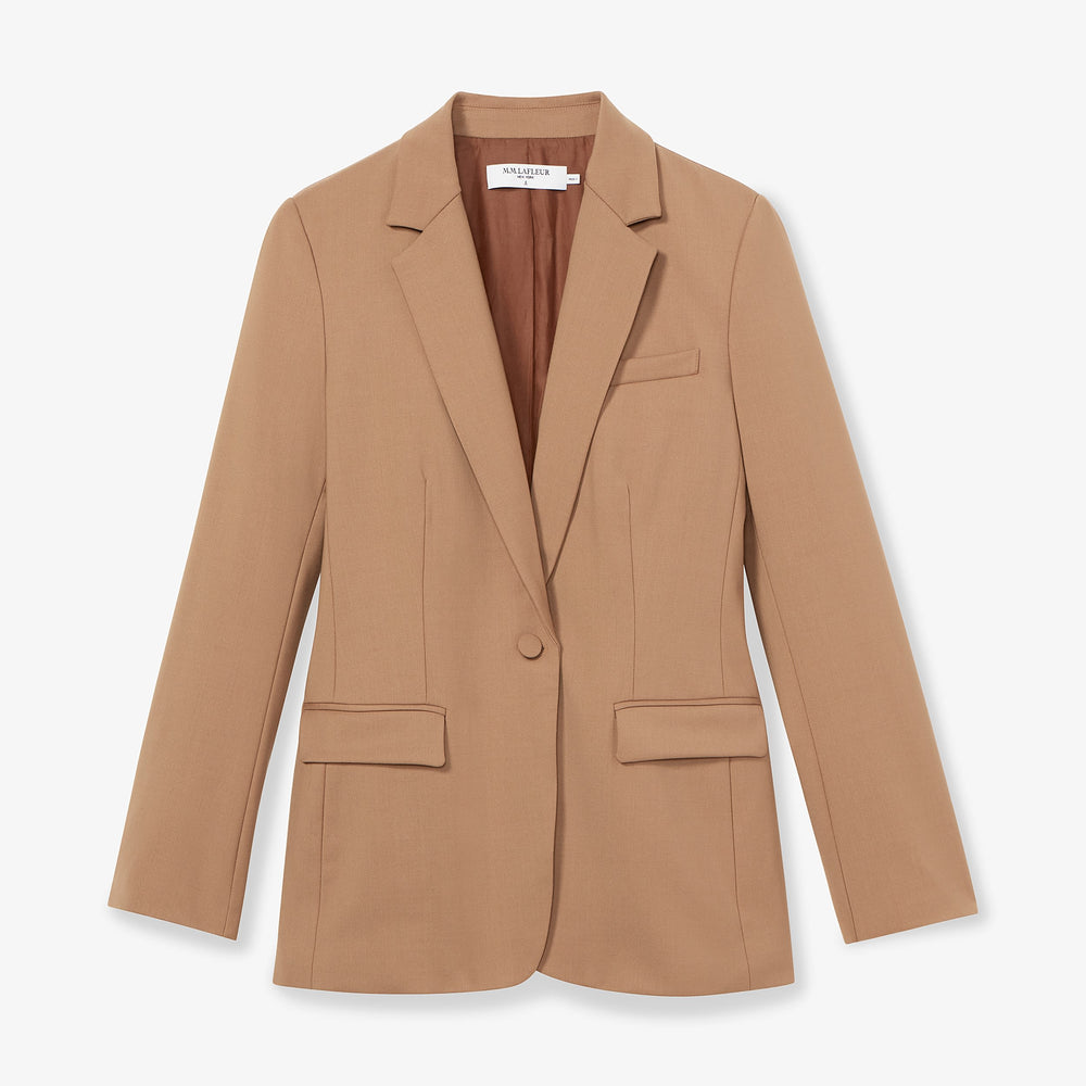 Packshot image of the Yiyan Blazer in Camel
