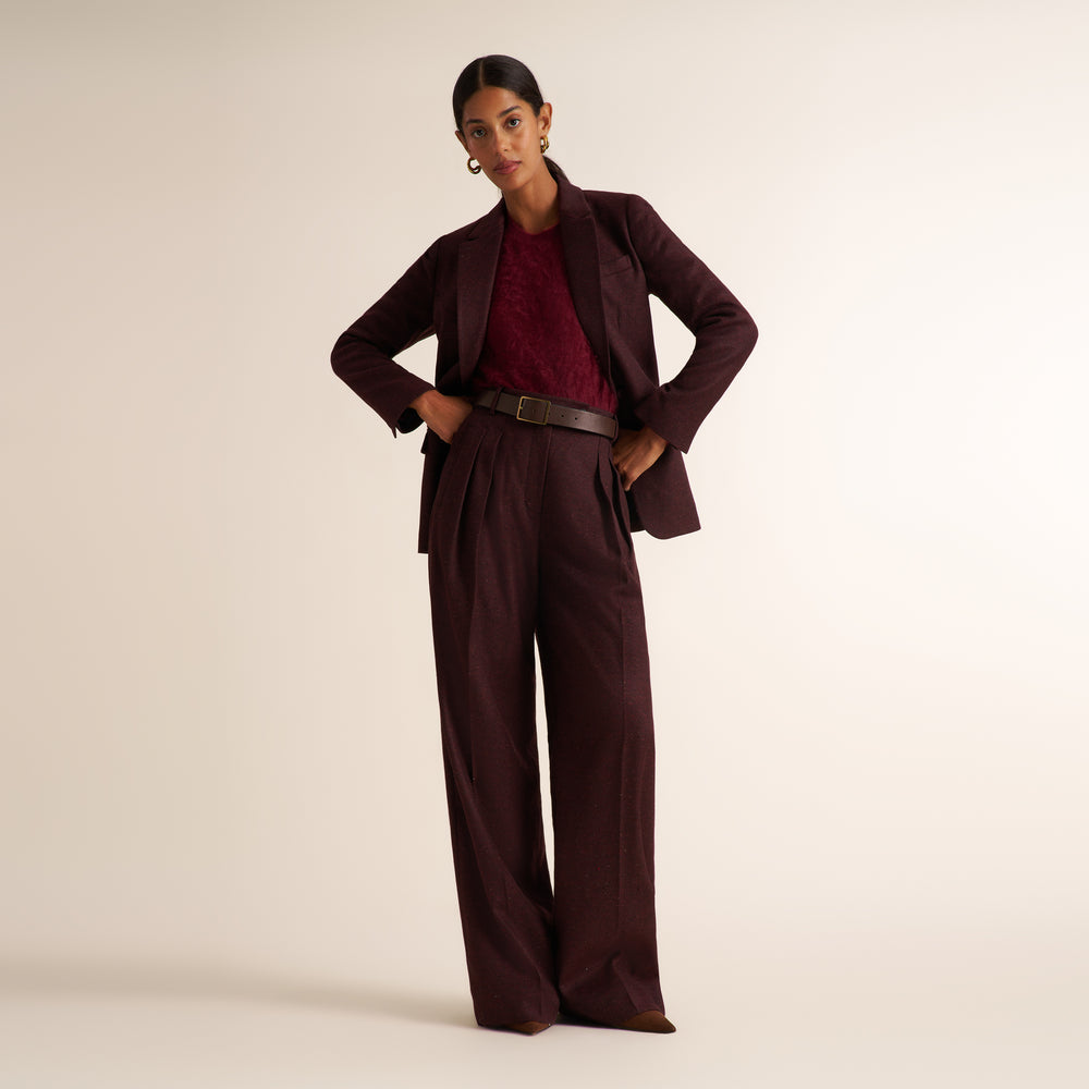 Len Belt - Leather :: Dark Brown/Antique Gold