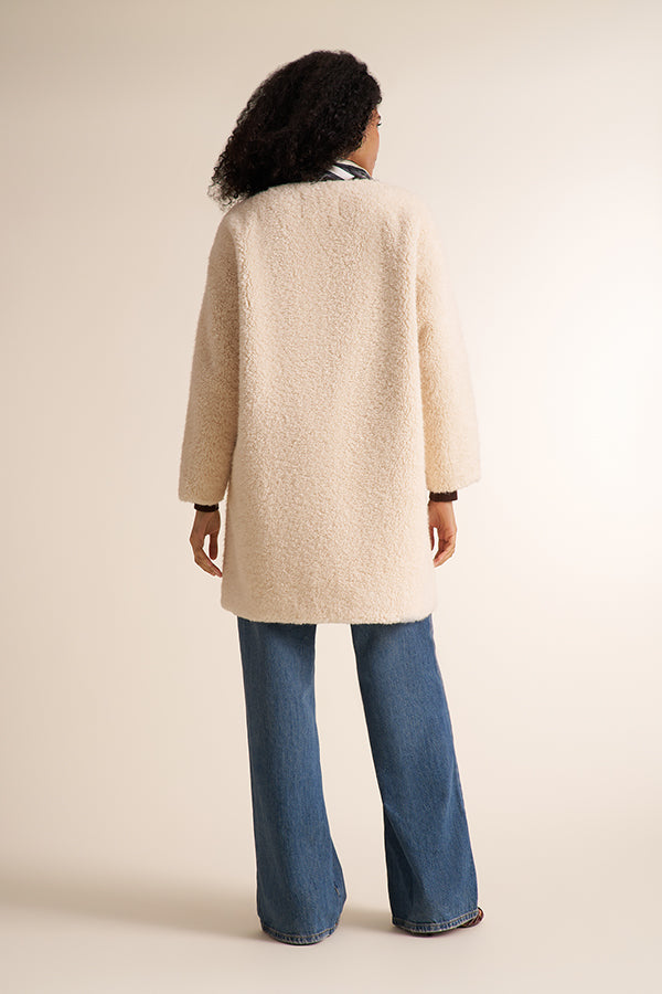 Frisson Fur Shelly Jacket - Shearling :: Ivory