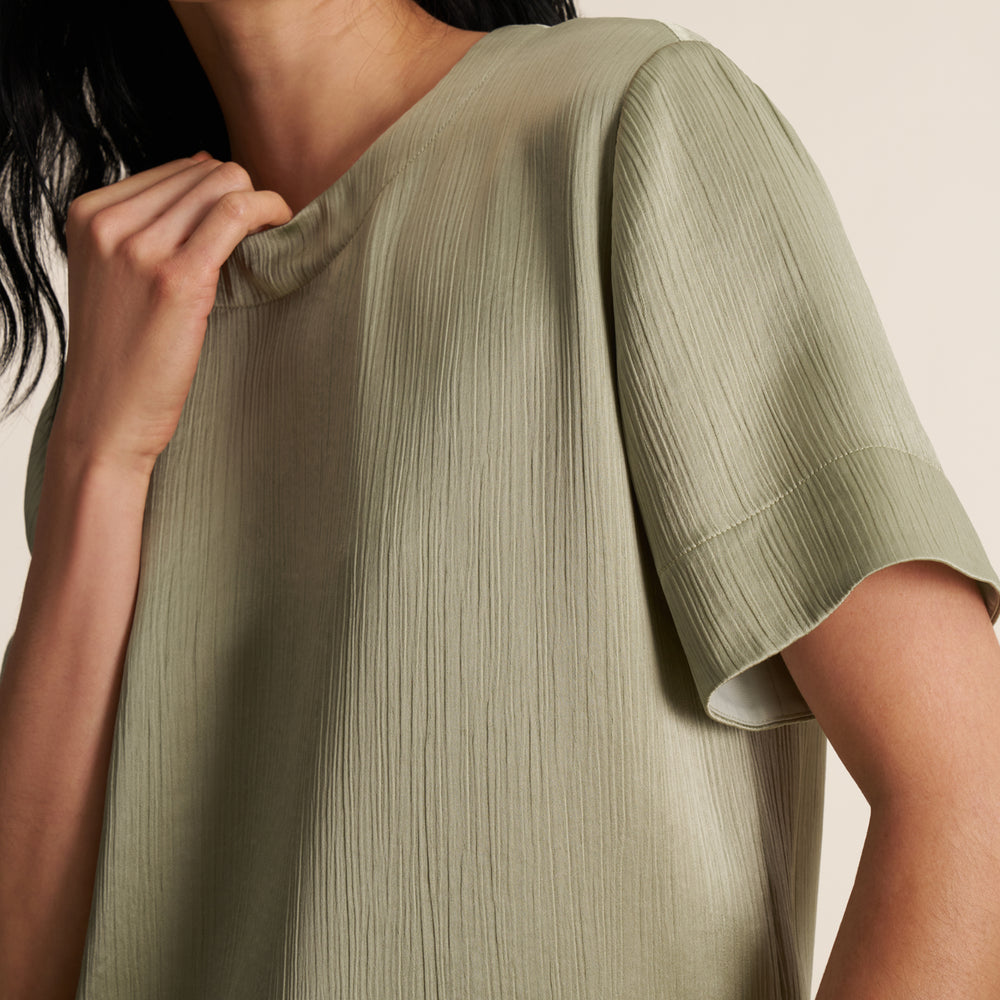 Annika Fancy Tee, Light Sage, image 2 of 8