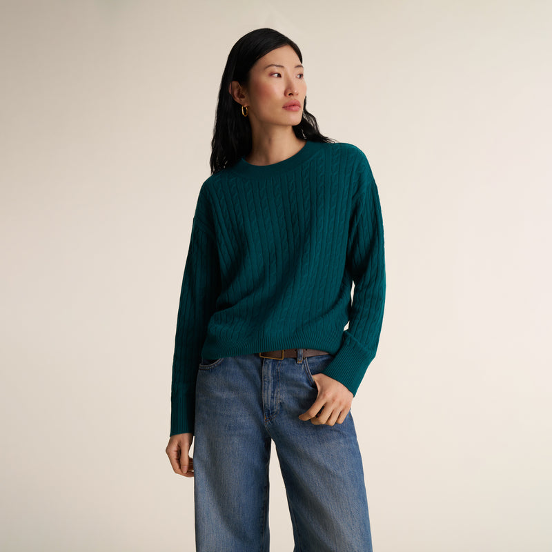 Giselle "Something's Gotta Give" Cable Sweater