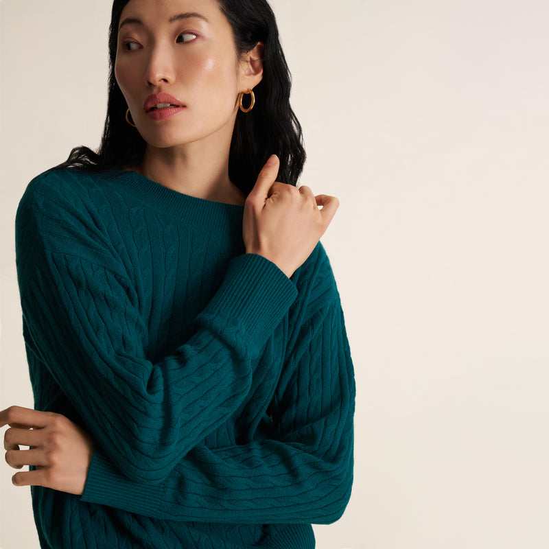 Giselle "Something's Gotta Give" Cable Sweater