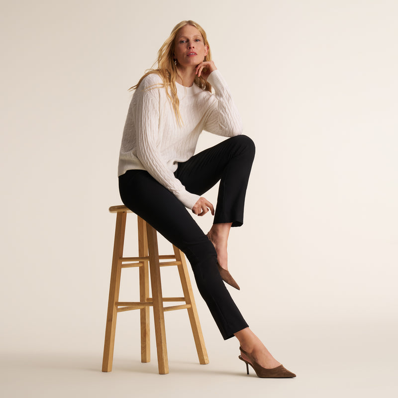 Giselle "Something's Gotta Give" Cable Sweater