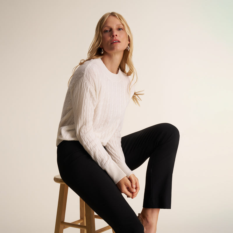 Giselle "Something's Gotta Give" Cable Sweater