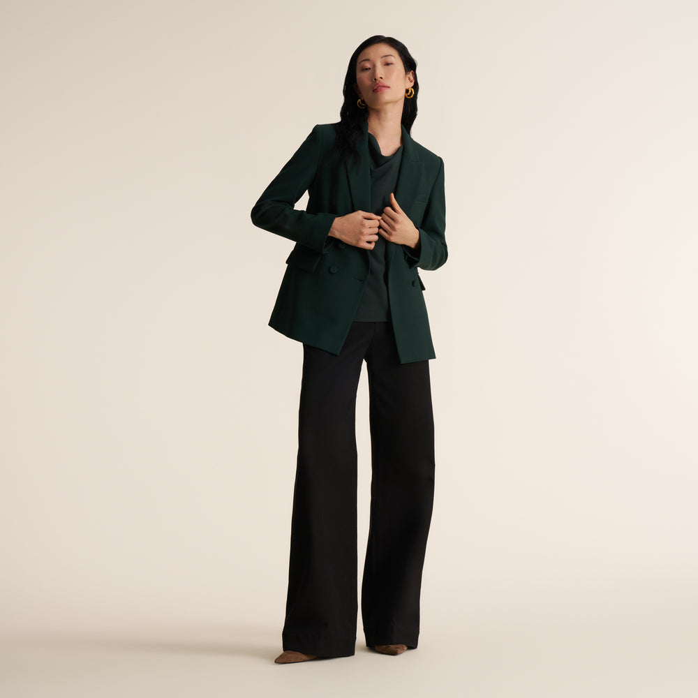 Nora Effortless Blouse, Dark Forest, image 4 of 5