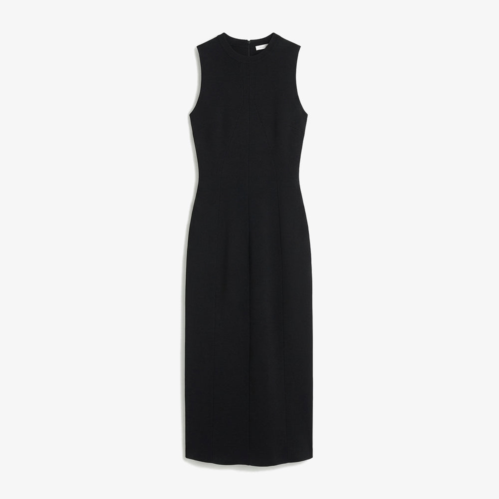 black dress on white background.