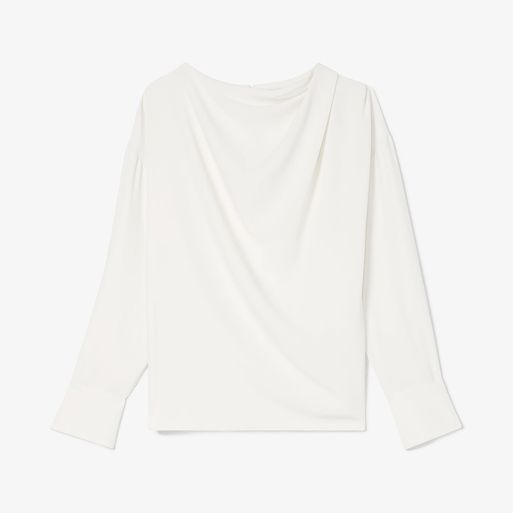 packshot image of the annmarie top in ivory
