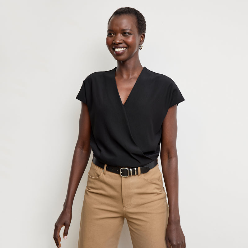 Antonia Faux Wrap Top