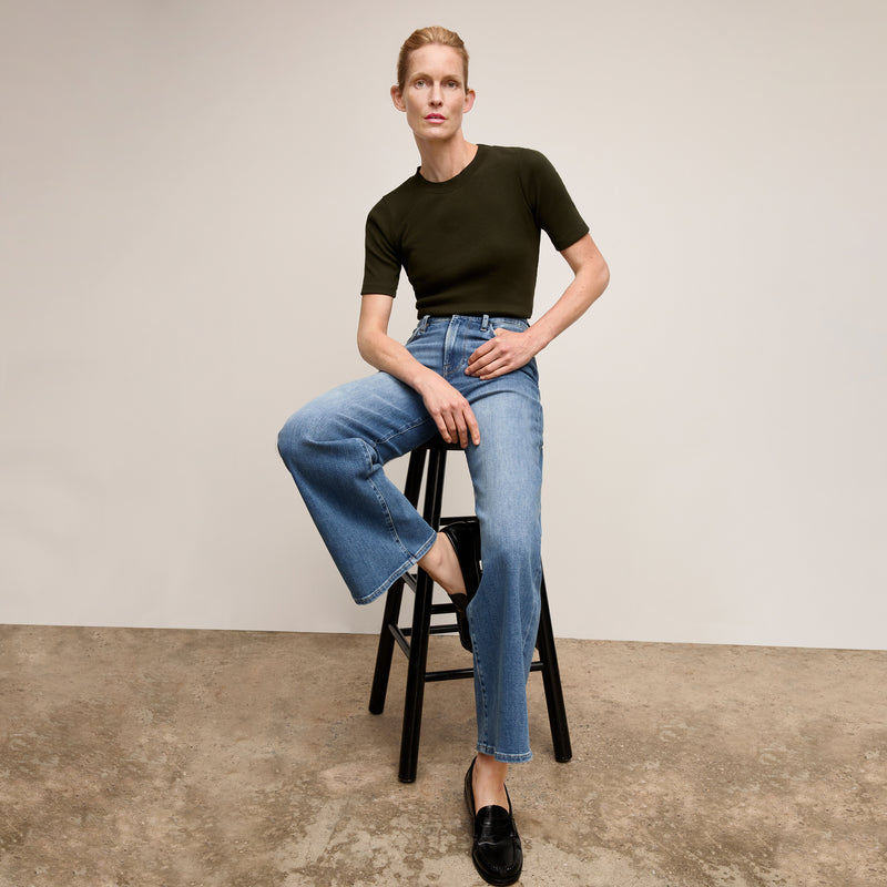 Blanche Button-Back Top