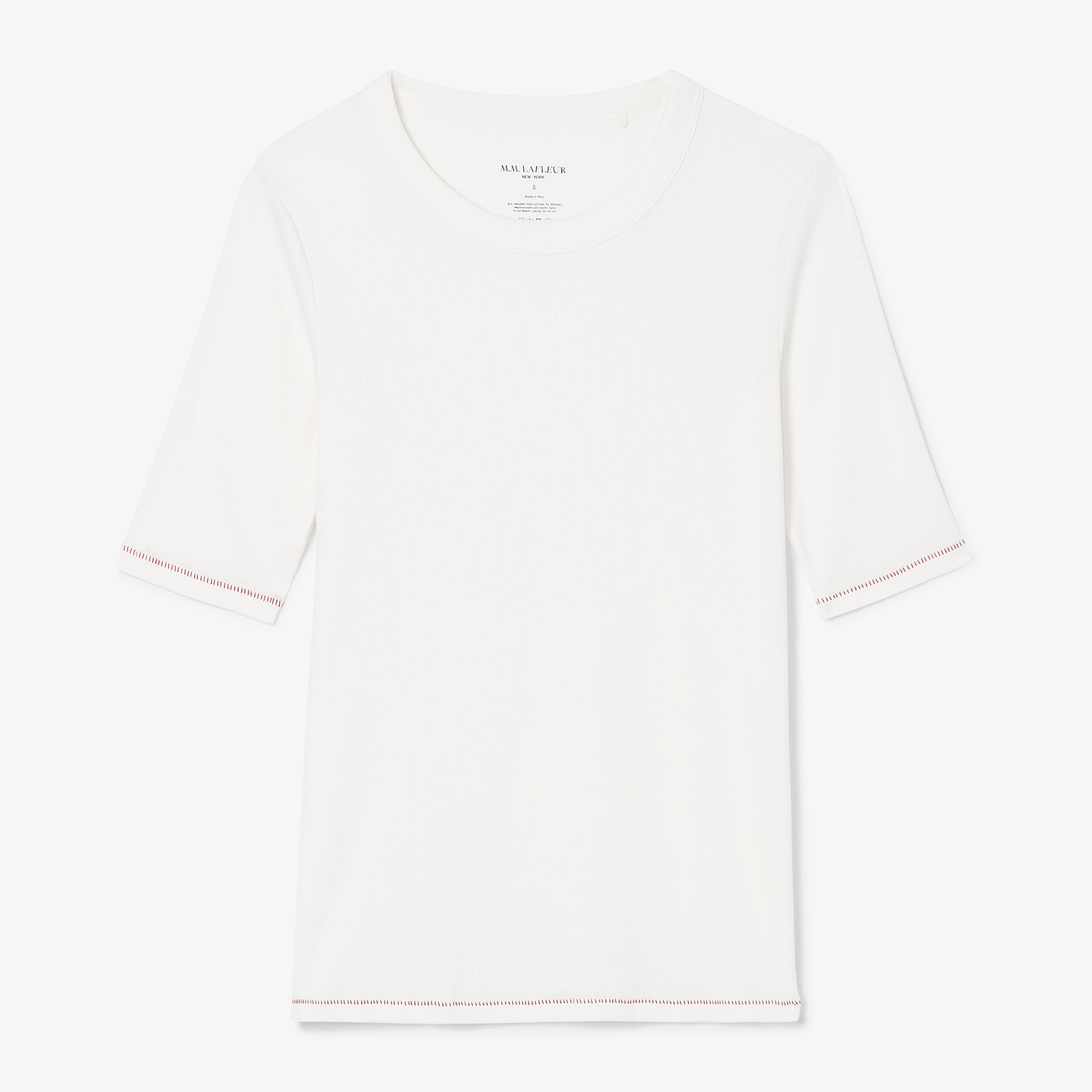 packshot image of the chana top in white