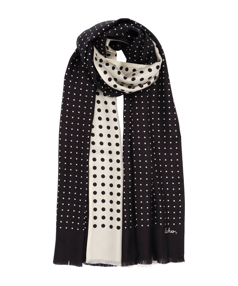 Echo Tubular Silk Dot Scarf