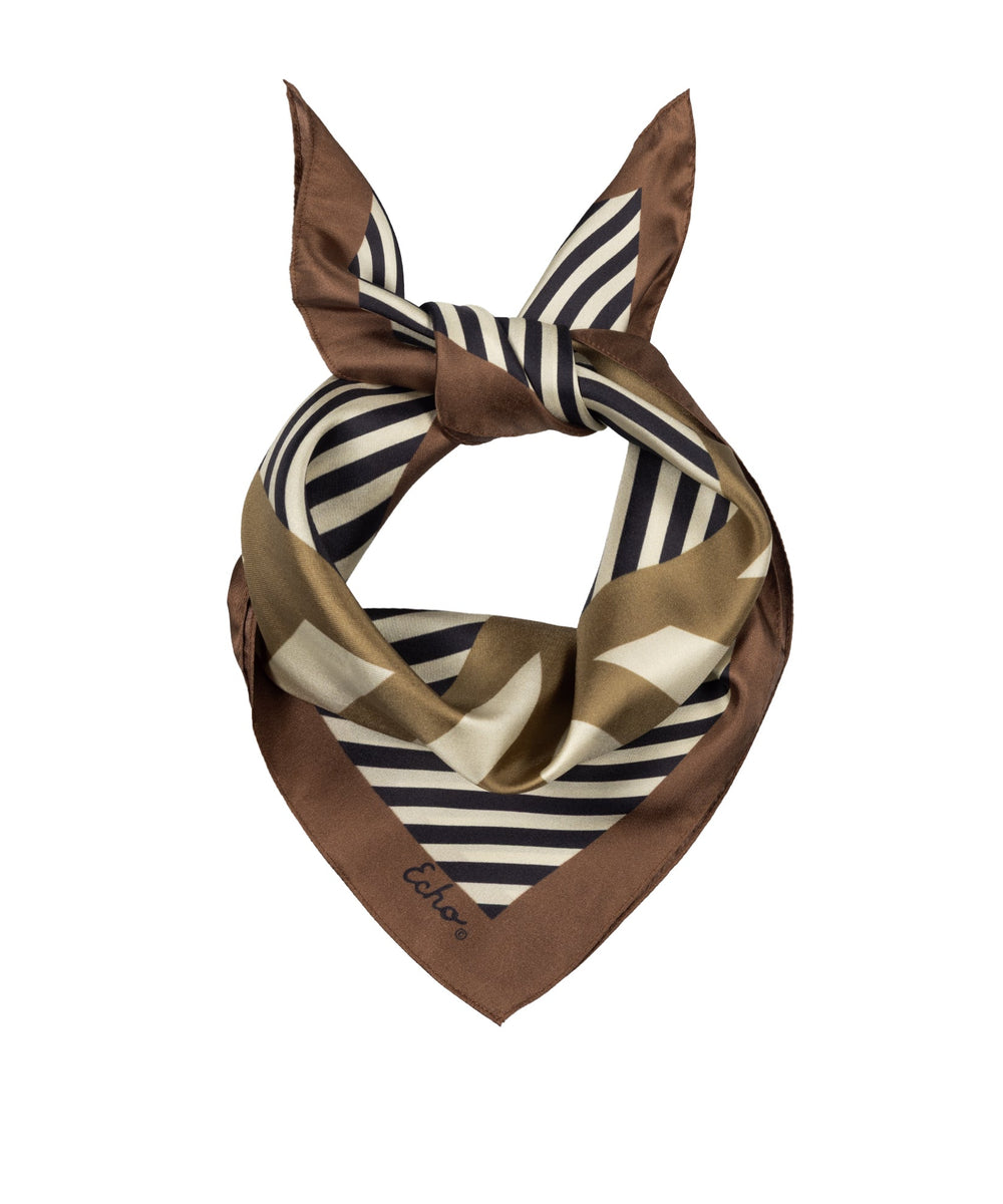 Echo Stripes Silk 21" Bandana