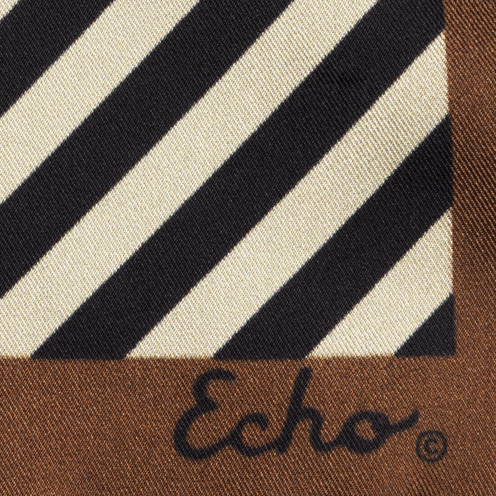 Echo Stripes Silk 21" Bandana