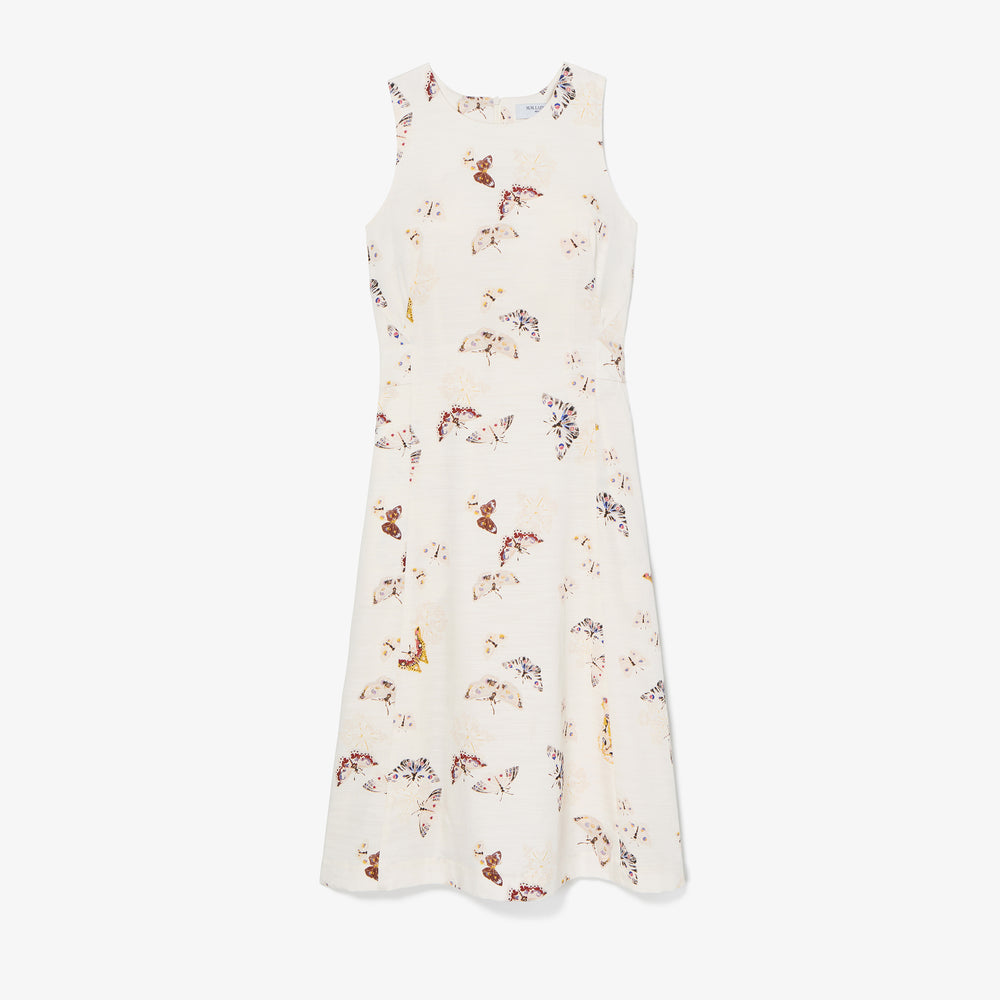 Packshot image of the Estela Dress-Airy Cotton :: Butterfly Print