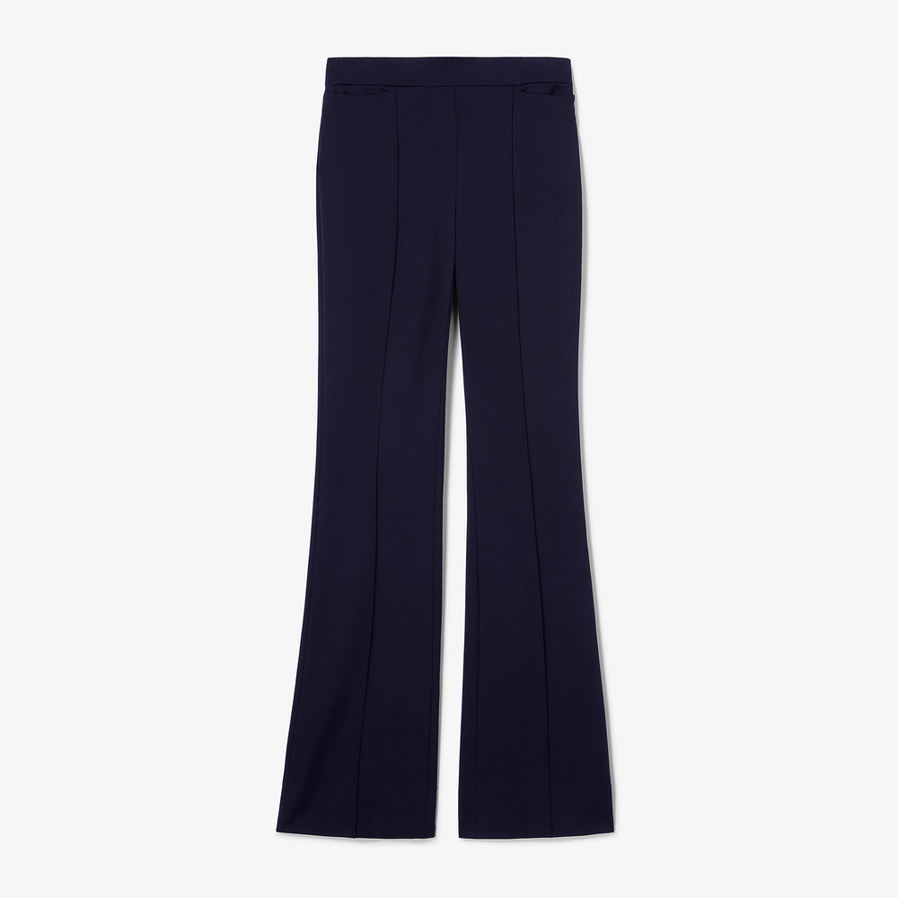 Navy blue pants on a white background