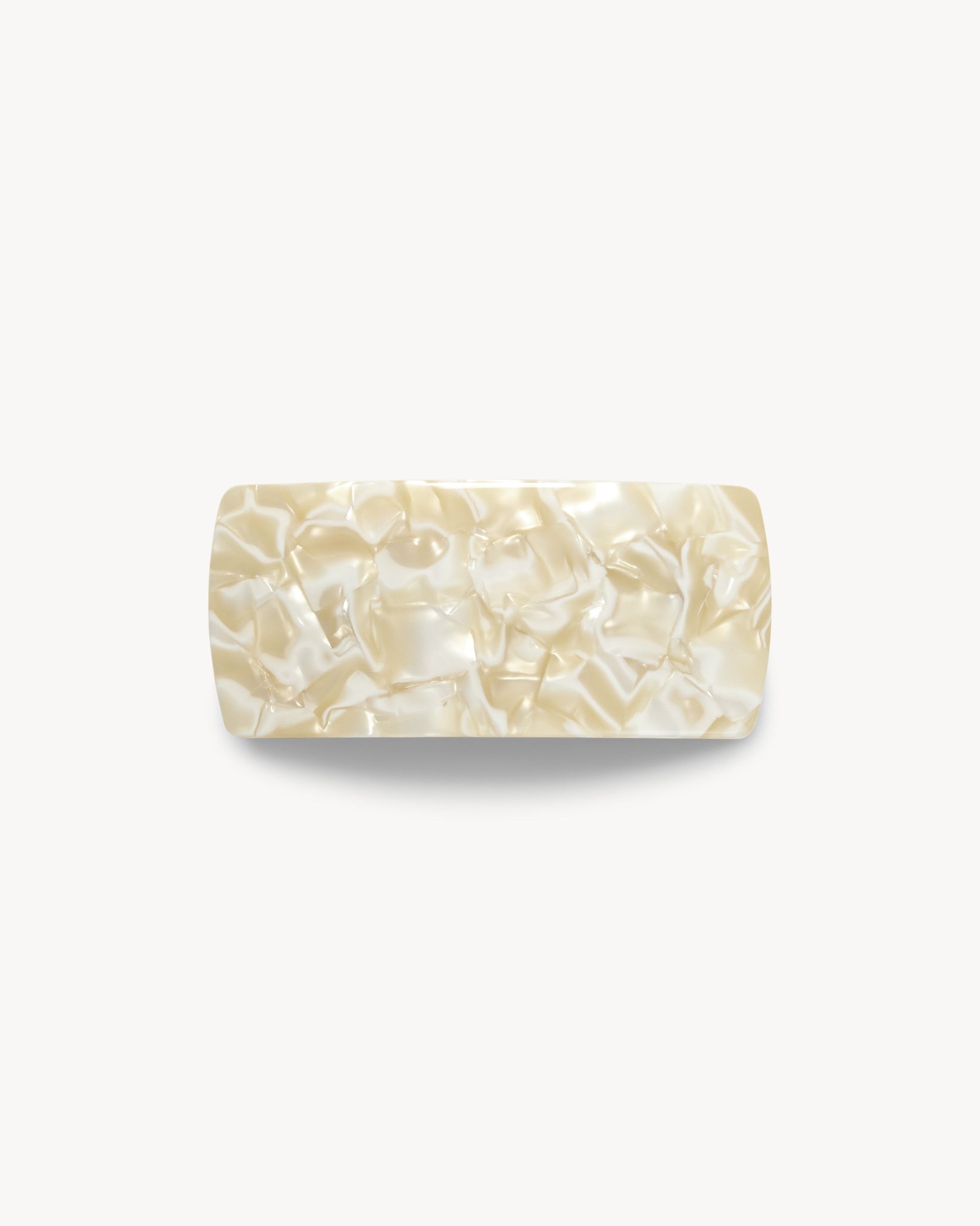 Rectangular clutch with a marbled pattern on a white background 