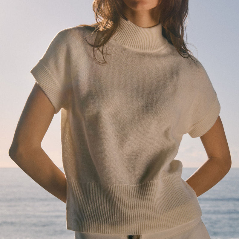 Nonchi Cashmere Maribel High-Neck Top