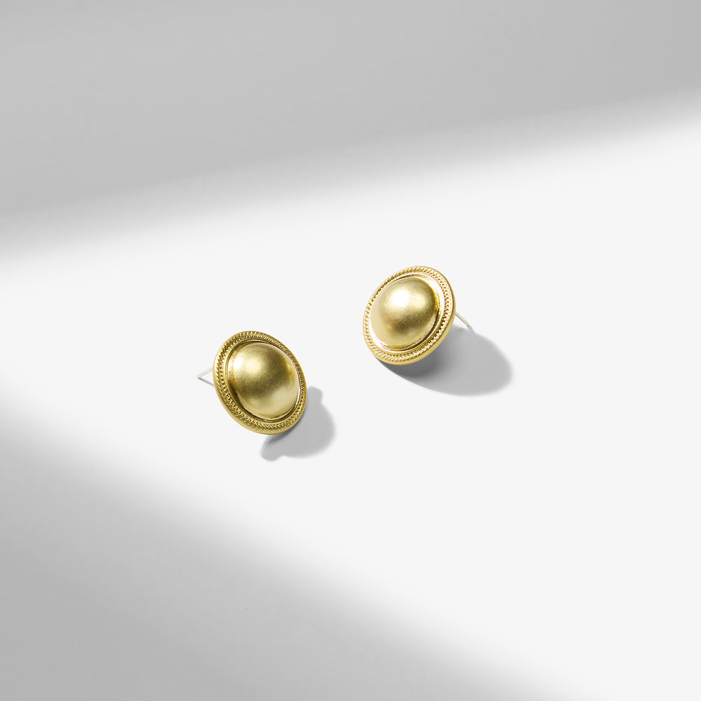 packshot image of the marcy earrings in gold