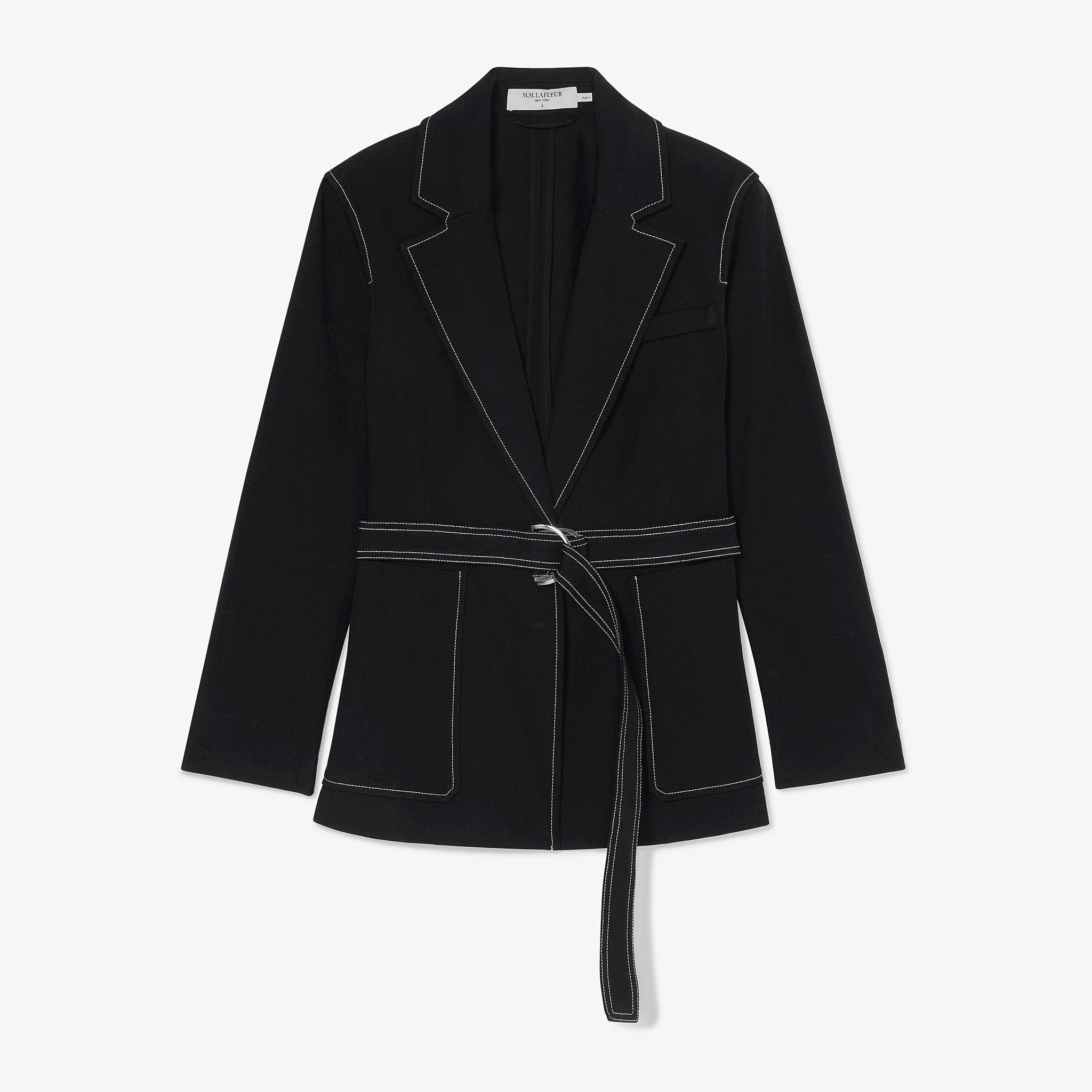 packshot image of the grenville jacket in black 